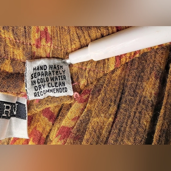 Vtg 90's/Y2K festival Indian handmade maxi skirt sz. S - Picture 6 of 12